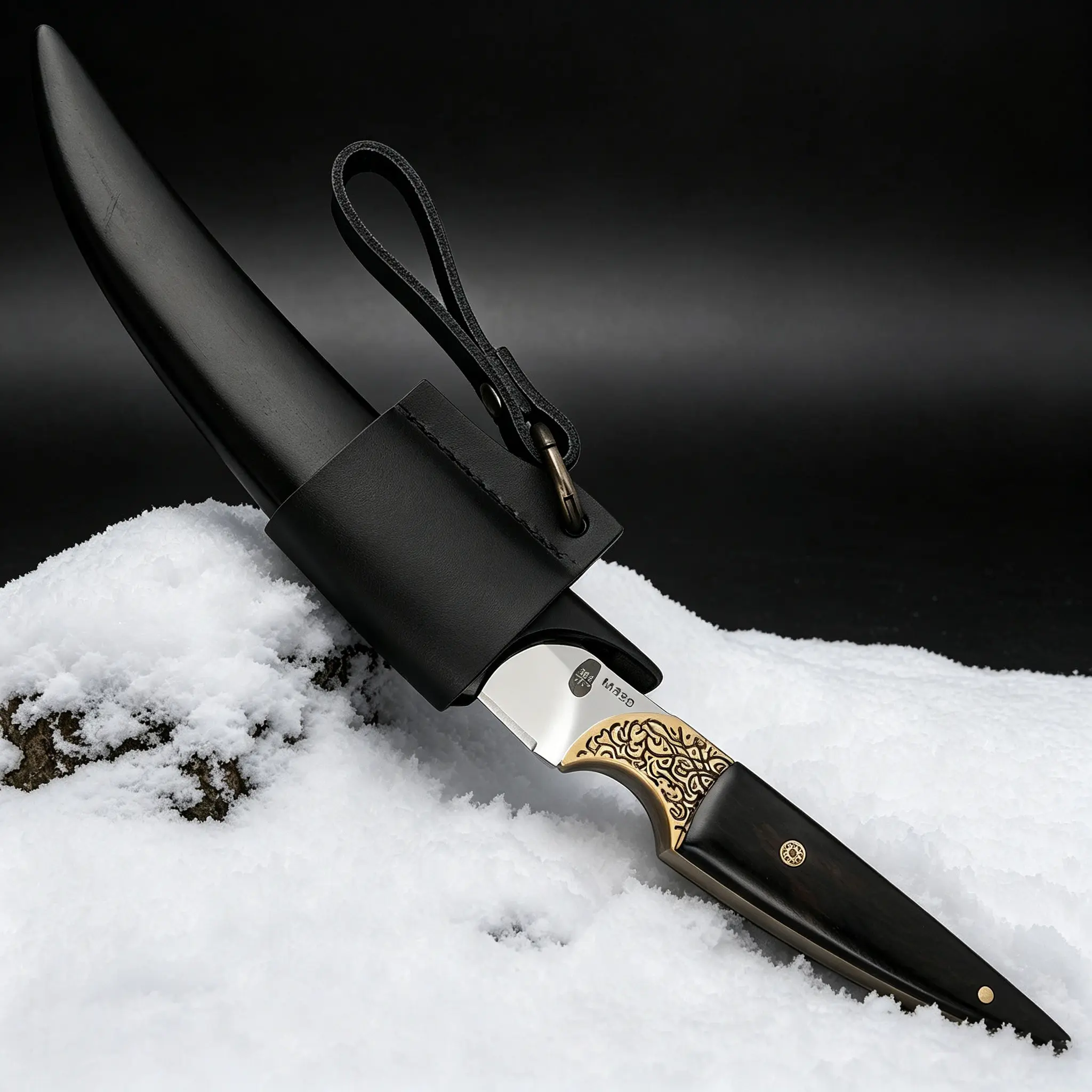 Stainless Steel Portable Kitchen Knife - Ergonomic, Convenient, Durable Cutting Tool for Home Meat Preparation and Barbecue Use, Portable And Convenient