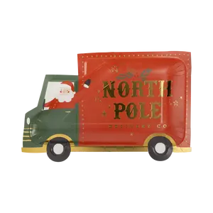 Christmas Truck Shaped Plate