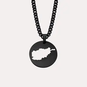 Afghanistan Map Necklace