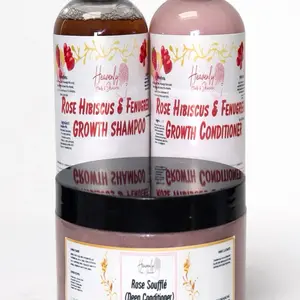 12oz  Rose Hibiscus & Fenugreek Wash Bundle