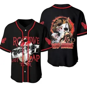 Rod Wave Last Lap Tour Baseball Jersey, Rap Hip Hop Jersey Shirt