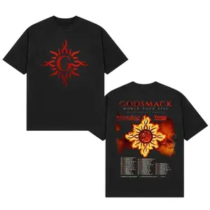Godsmack World Tour 2026 Graphic T-Shirt USA – Rise of Rock Double Sided Heavy Metal Shirt for Men Women