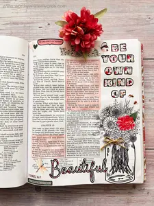 Be Your Own Kind of Beautiful New Testament Bible Journaling Page Kit