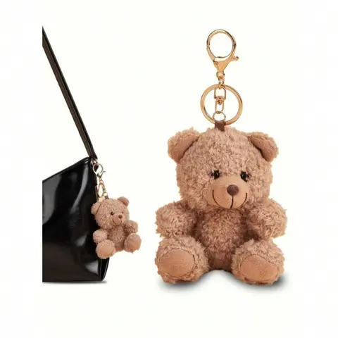 1PC Cute Plush Teddy Bear Keychain,Cute Accessories,Car Keychain,Car Accessories,Couple Plush Keychain,Cute Things,Fuzzy Keychain,For Car Keys, Mobile Phones, Cameras, Wallets,Cute Keychain Accessory,Keychain Kawaii,Car Key Chains