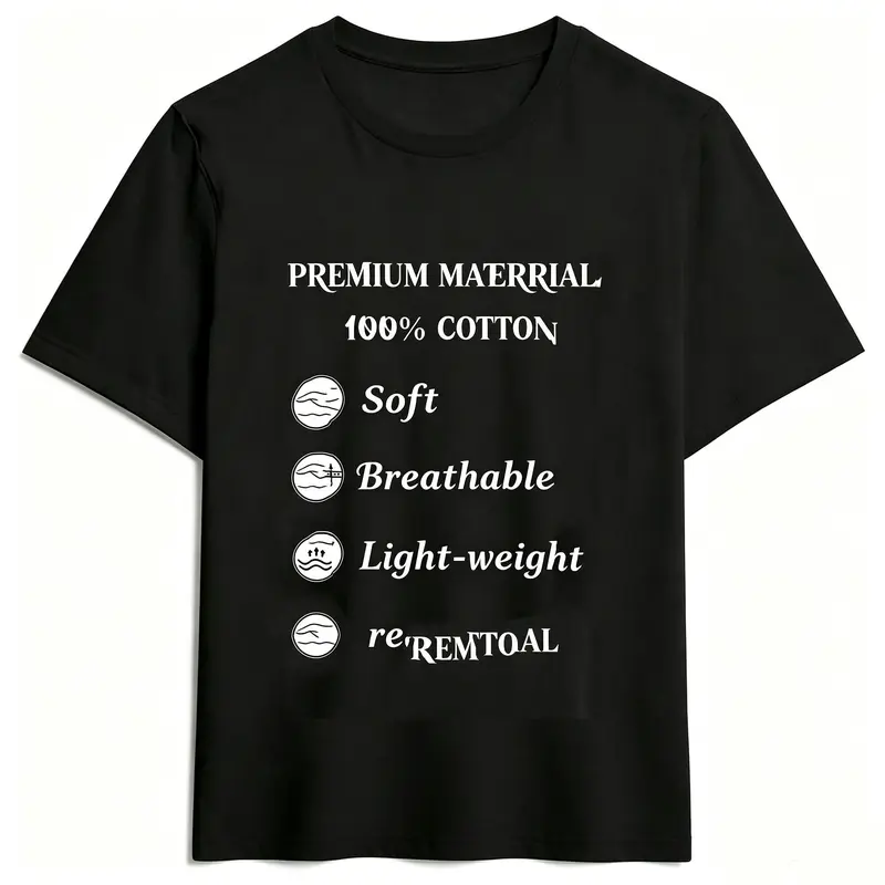 Women's Cotton Short Sleeve Crew Neck Streetwear T-Shirt - Stylish Cut Top, Outfits Essential, Includes After-Sale Warranty Certificate with 7 Extra Days Extension, Shortsleeve