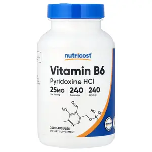 Nutricost Vitamin B6, Pyridoxine HCl, 25 mg, 240 Capsules