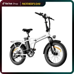 WINDHORSE W4A Foldable Electric Bike, Peak 983W Motor Ebike, 40-70 Miles & 20 MPH, 48V Removable Battery, 20" Fat Tire All-Terrain Electric Bicycle for Adults Teens with 7-Speed, Suspension
