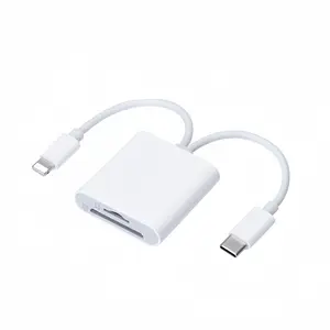 SD Card Reader, Type-C To SD TF CF Camera OTG Multifunctional Card Reader, Easy Plug and Play, Digital Trail Game SD & TF/Micro SD Card Viewer, iPad Phone Accessories