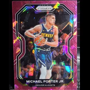 Panini 2020-21 Prizm #86 Michael Porter Jr. Pink Ice Prizms Denver Nuggets Basketball Card