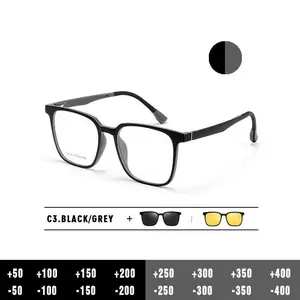 O-Q CLUB NEW IN Magnetic Clip on Optical Myopia Glasses For Men Women Polarized Sunglasses Prescription Reading Glasses #TJ2190