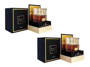 (2pc Bundle Pack) Khamrah by Lattafa Eau de Parfum Spray, 3.4oz Perfume Spray