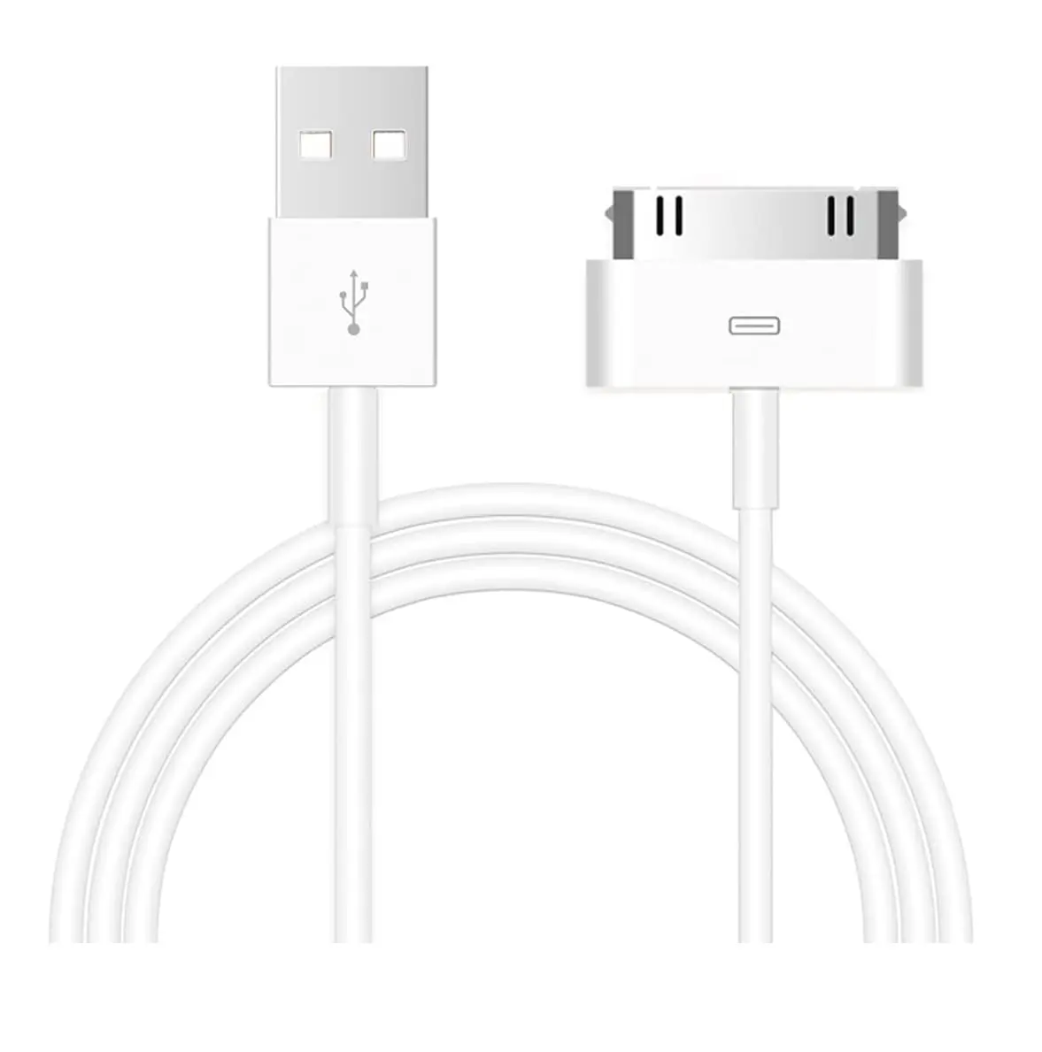 USB Charging Cable, 4.0ft USB Sync Charging Cord Compatible with iPhone 4/4S/3G/3GS,Old iPad 2 3 1,iPod Touch 4 3 2 1 Nano, iPod Classic 3 2 1(3.3 Feet,White)