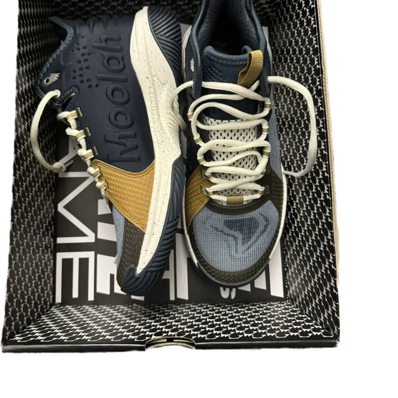 Moolah Kicks Neovolt Pro v3 Women's Basketball Shoes, Size 7.5, Navy/Bronze Colorway (Kids' Boy's Sports Footwear for Sports & Outdoor)