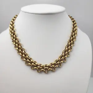 Stainless Steel Chain Necklace  - 16." Classic Design for Everyday Wear