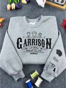 Retro Peaky Blinders embroidered sweatshirt,  Unisex Short Sleeve Tee, Shelby Brothers LTD tshirt