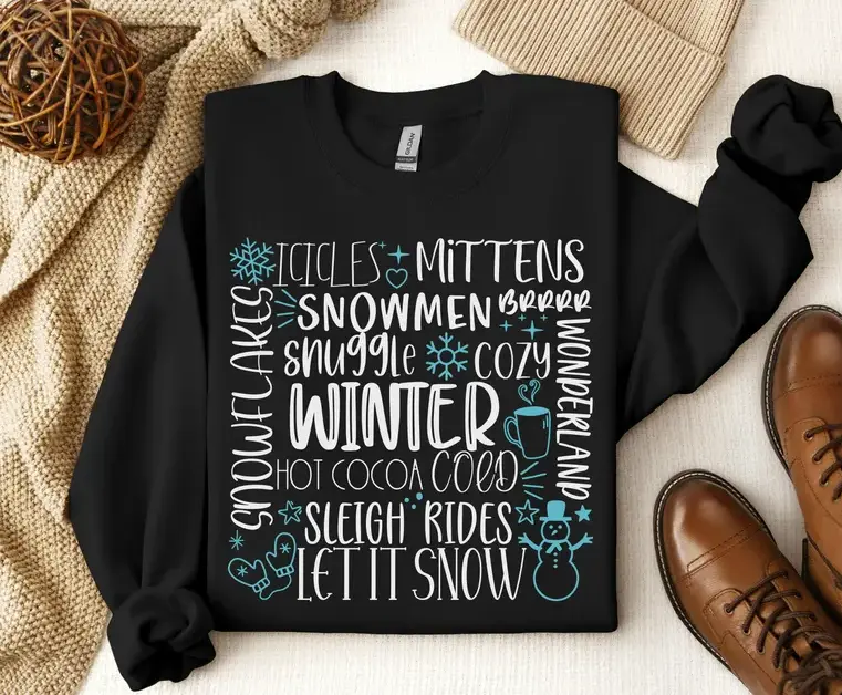Let It Snow Sweatshirt, Cozy Season Sweatshirt, Freezing Season Shirt, Winter Holiday Gift, Winter Sweatshirt, Winter Shirt, Fall Shirts #SohoChic