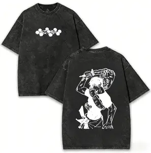 Toji Fushiguro Tee Washed – Jujutsu Kaisen: Execution The Shibuya Incident × Culling Game Prelude Vintage Oversized Heavy Cotton Double Printed Front & Back Anime Manga T-Shirt, Retro Unisex Streetwear Battle Scene Edition#JJK Sorcerer Killer Graphic Top