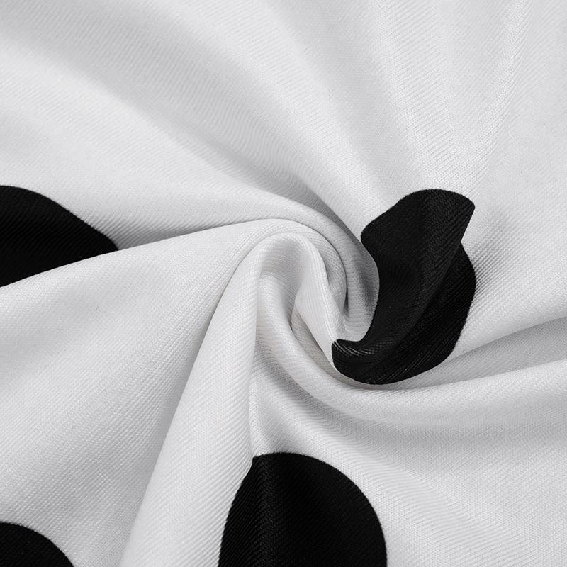 2026 New Polka-Dot Print Halter-Neck Backless Jumpsuit with 3/4-Length Athletic Pants Gifts, Women's Fashion Sexy Backless Jumpsuits, Womens Sleeveless Halter Top Bodycon Capri Pants Going Out One Piece Outfit