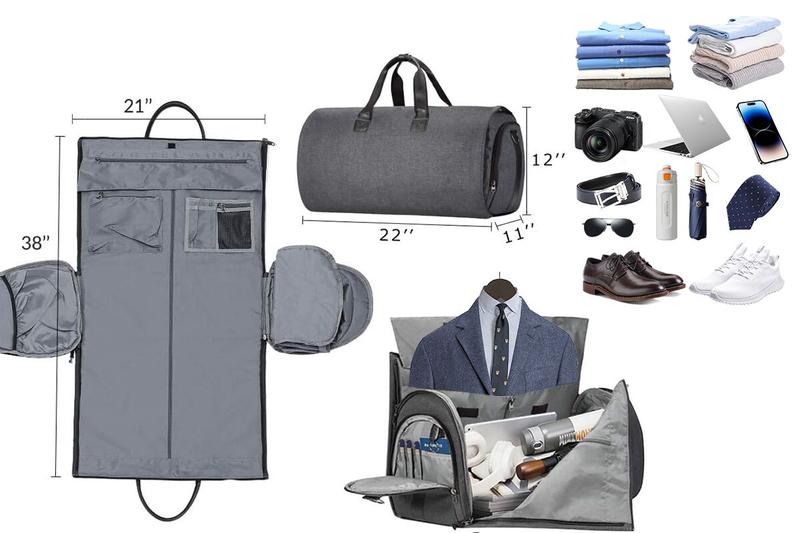 Lefame Travel Duffle Bag with Shoe Compartment, Foldable Weekender for Men and Women, Scratch-Resistant Oxford Cloth, Large Capacity with Organized Pockets, Portable Carry-On Duffel, Perfect Holiday Gift