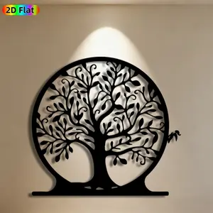 1pc Tree of Life Metal Wall Art, Intricate Tree of Life Statue Mural, Ideal Gift for New Year, Easter, Nature Decor Enthusiasts, Weather-Resistant Metal Wall Decor Wall Sculptures, Perfect for Garden Wall & Backyard Fence, Captivating Outdoor Decor