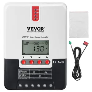 VEVOR 30A MPPT Solar Charge Controller, 12V/ 24V Auto DC Input, Solar Panel Regulator Charger with Bluetooth Module, 98 Charging Efficiency for Sealed(AGM), Gel, Flooded and Lithium Battery ChargingVEVOR Super Brand Day