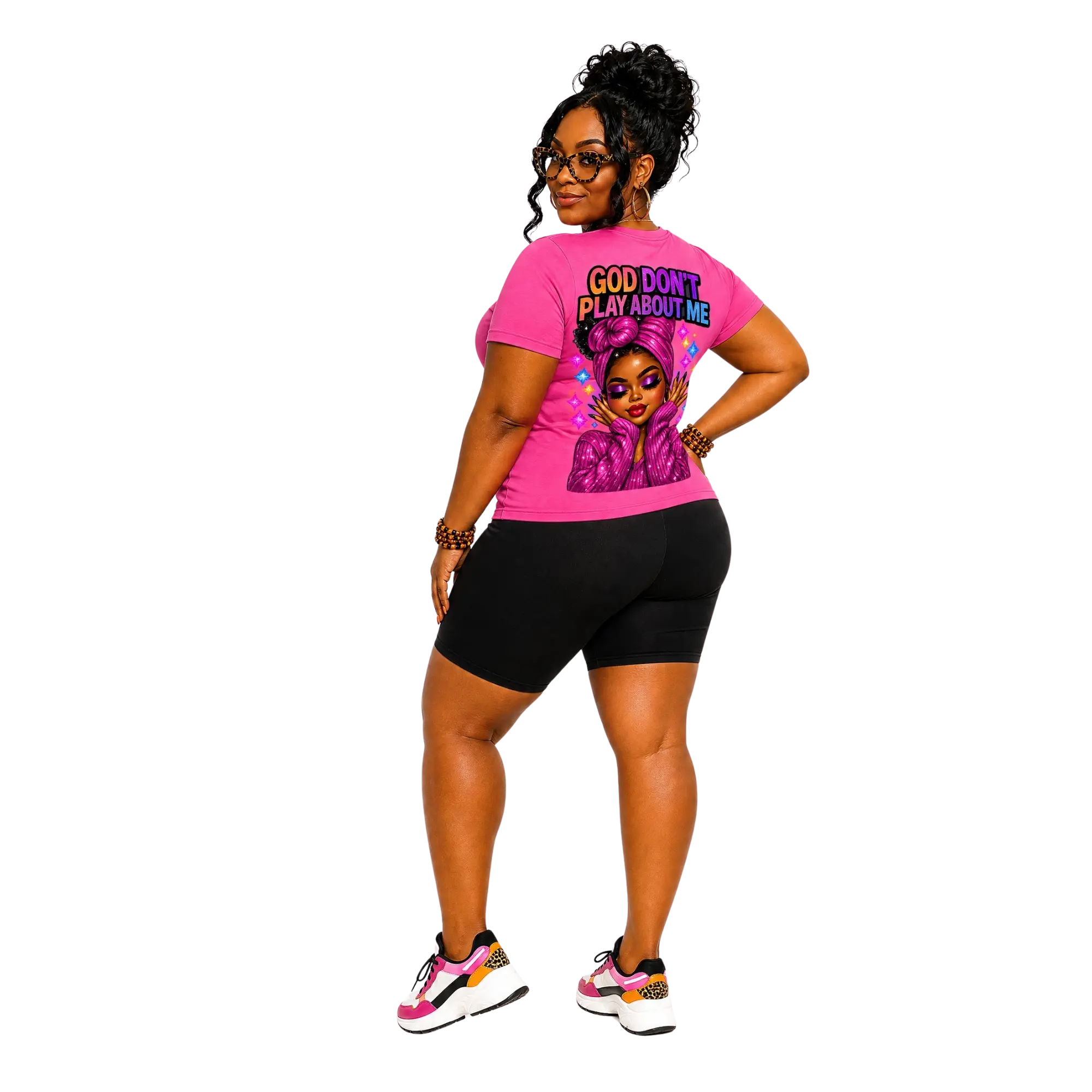 DTF Transfer - "God Don't Play About Me" Pink Edition, Specialty DIY Supply for Toys & Hobbies DIY Projects