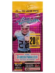 2021 Panini Absolute Football Jumbo Value Pack (Green Parallels!)