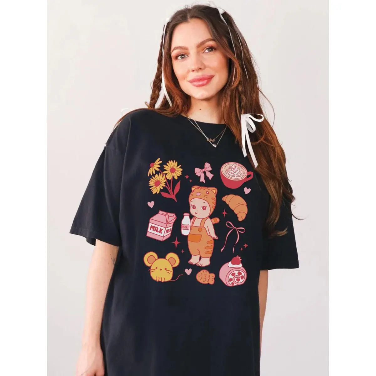 Comfort Colors Sonny Angel Inspired Shirt, Y2k Vintage 90s Graphic Tee, Kewpie Cherub Cat Lover T Shirt, Girly Gift For Her, Unisex Garment-Dyed Tee, Classic Streetwear
