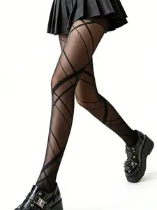 1 Pair Women's Diamond Pattern Stockings Tights Pantyhose, Sexy Fashion Comfortable Soft, Perfect for Daily, Parties, Dates, Dress Combinations