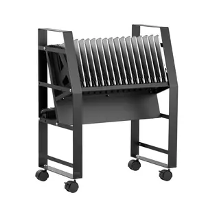 【Summervibes】VEVOR Charging Cart, 16 Device Mobile Open Charging Station, Up to 15.6 in Screen Size, Office and Classroom Mobile Charging Cart, for Chromebook, Tablet and Laptop