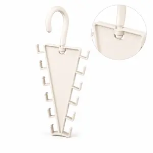 12-Hook Rotating Closet Organizer Hanger, Space Saving Wardrobe Hook Rack for Handbags, Baseball Caps, Scarves, Belts and Everyday Items