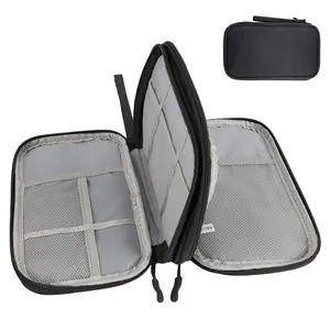 Portable Travel Storage Bag, 1 Count Waterproof Double Layer Electronic Accessories Storage Bag, Electronic Organizer for Data Cable, Charger, Earphone, Travel Organization Pouch