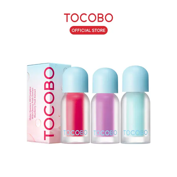 [TOCOBO Official] Juicy Berry Plumping Lip Oil | Hydrating Glossy Volumizing Tint Aceite labial Voluminizador con color  Labios brillantes