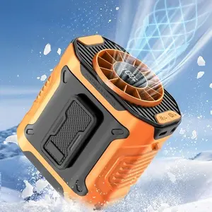 4000mAh Portable Waist Clip-On Fan, Wearable Belt Personal Fan with 100 Speeds, Hands-Free Cooling Fan with LED Display, Rechargeable Mini Fan for Construction Workers, Outdoor Work, Hiking, Gardening & Summer Activities summerwins