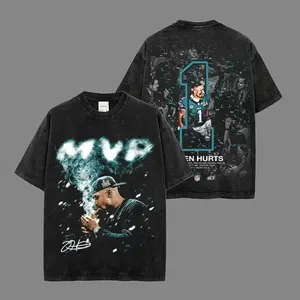 Jalen Hurts - JH1 MVP Premium No Washed 100% Cotton T-Shirt, Hurts So Good Fan T-Shirt, Hurts Nation Eagles Gang T-Shirt, Sunday Football Shirt, Game Day Shirt