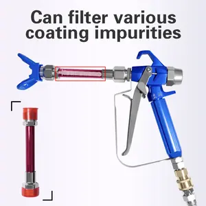 Airless Spray Gun External Filter Extension Rod, 5.47 Inch Paint Filter Extension Pole for Spraying