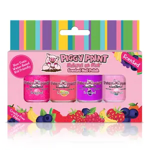 Scented Lucky Lollipop 4 Polish - Gift Set - Piggy Paint Kids Non-toxic Nail Polish