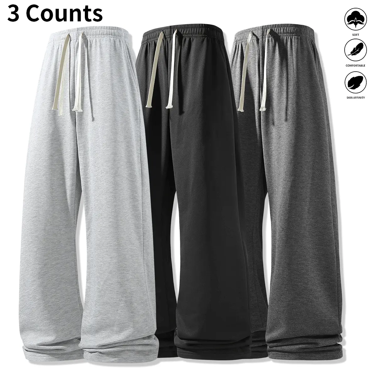 Light gray + black + dark gray