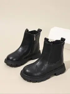 Girls' Knee-High Boots, Stylish Winter Footwear, Comfortable & Warm Design, Perfect for Cold Weather, Kids Fashion Shoes, Pull On Boots