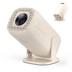 V5 Mini Portable Projector 720p Resolution, Wifi6 & Bluetooth-compatible 5.0, Quad-Point Keystone Correction, Home Office Camping Projection