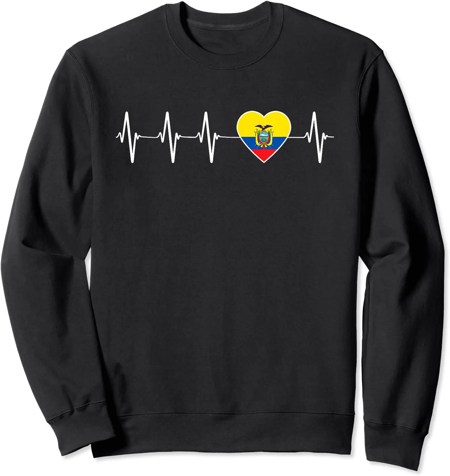 I Love Ecuador Flag Gift Sweatshirt | Unisex Crewneck Sweatshirt