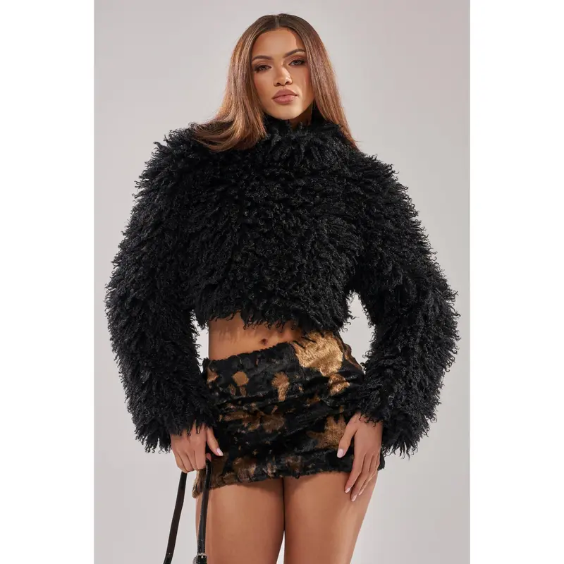 COOL GIRL ALERT FUR TOP - TikTok Shop