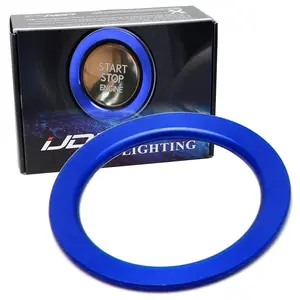 iJDMTOY Sports Blue Anodized Aluminum Engine Start/Stop Push Starter Surrounding Ring Trim For Lexus_is GS ES RX NX Newer Models