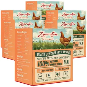 Non-GMO Black Soldier Fly Larvae Dried for Chickens, High Calcium 85X More Than Mealworms for Strong Eggshells & Healthy Growth High Protein for Chickens, Birds, Ducks, Geese & Pets Meal worms #Summervibes#petlovers fathersdaygift
