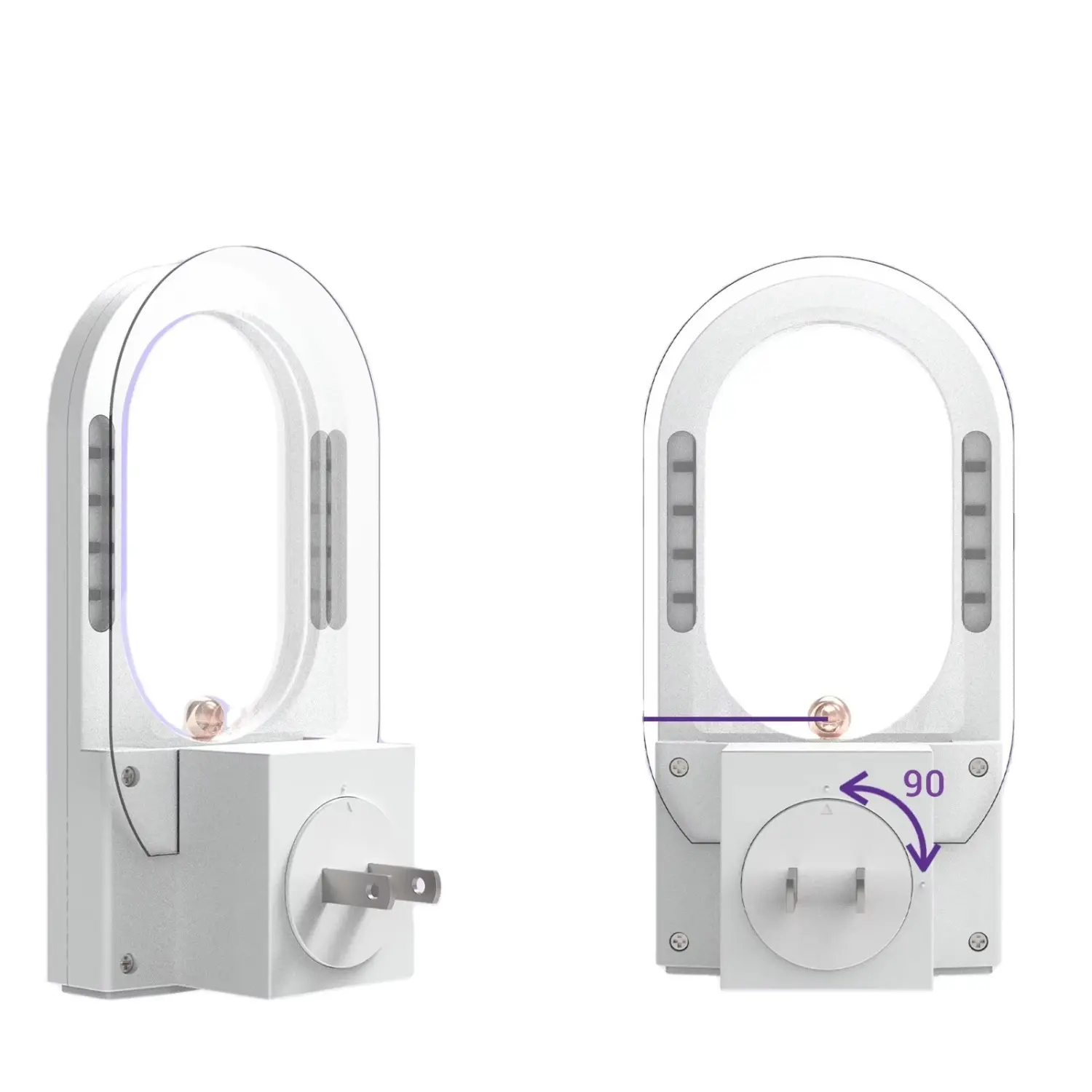2 Pack Flying Insect Trap, Fruit Fly & Bug Catcher for Indoor Use. Efficiently traps mosquitoes, moths and gnats, practical bug light trap, compact design fits any room, reliable household tool to keep indoor spaces free from annoying flying pests