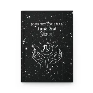 Gemini Journey Journal - Astrological Planner, Starry Notebook, Celestial Gift, Zodiac Journal, Astrology Diary