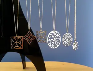 Four Leaf Pendant in stainless steel