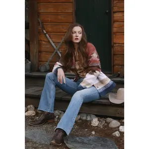 Stallion Southwestern Print Sherpa Button-Down Shacket