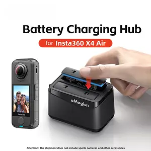 Insta360 X4 Air Battery Fast Charging, 360 Storage Camera Accessories, Essential Photography Gear for Insta360 Users