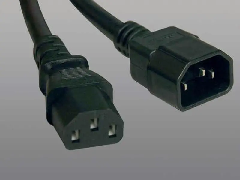 TRIPP LITE P005-010 14AWGx3 High Gauge 10ft AC Power Cord, 100-230V Male-to-Female C13/C14 Connector, RoHS Compliant for Server Apps, 10 Feet